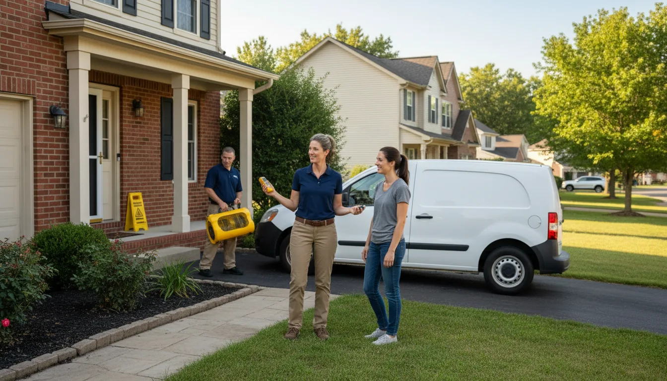 Residential water damage restoration in Pinnacle, NC